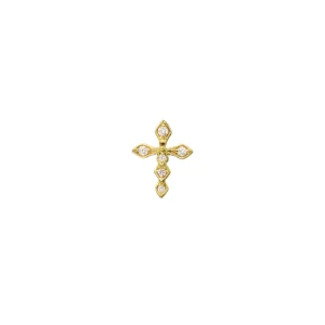 Akillis-Python-boucledOreille-piercing-cross-or-jaune-diamants-EPY0034