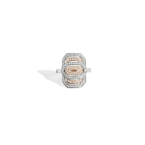 FSJ420-bague-My Way-petite-argent-or-rose-diamants-fond-blanc-vue-face