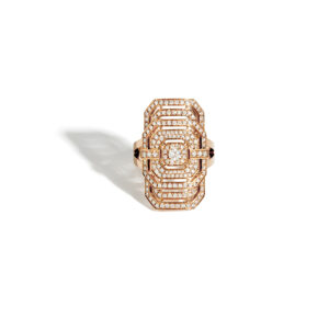 FSJ180 – Ring My Way diamonds & pink gold – Vue face_Fond-BLC-Ombre