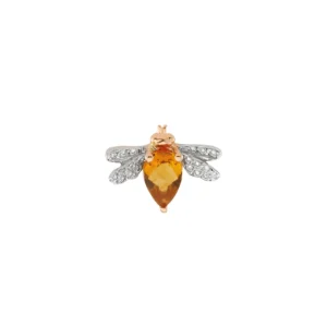 queen-bee-bella-gold-diamond-citrine-single-earring